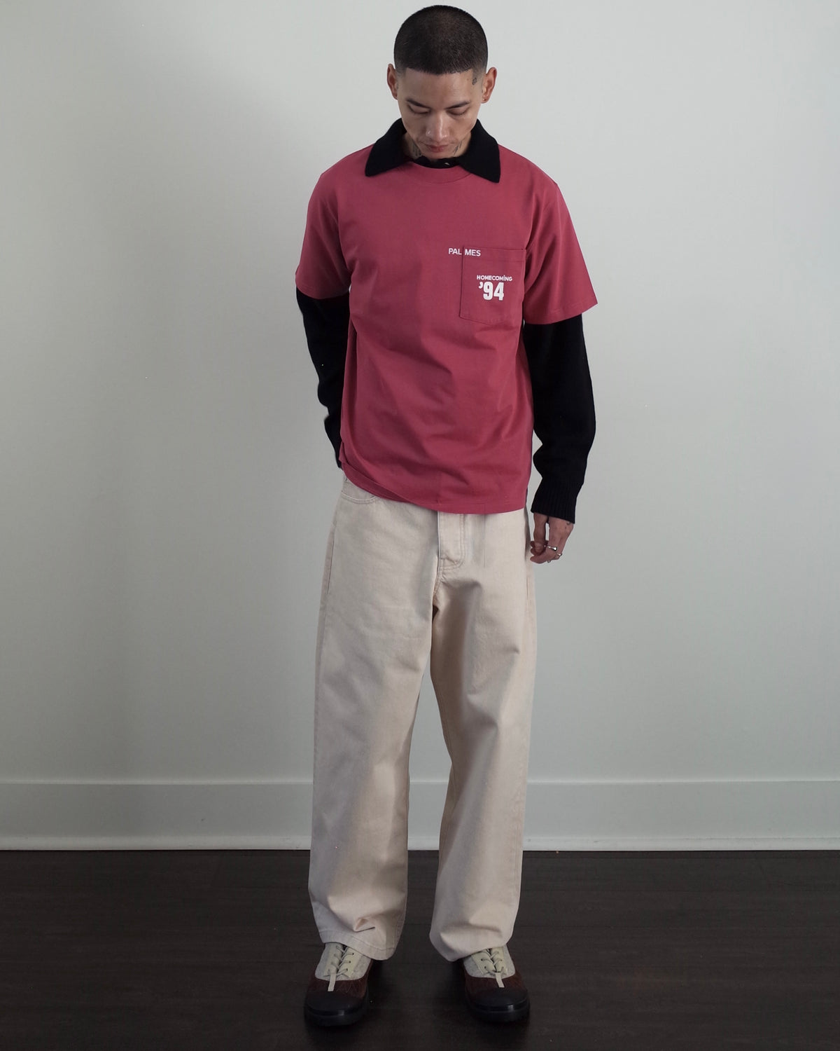 Palmes Forever Pocket Tee - Red