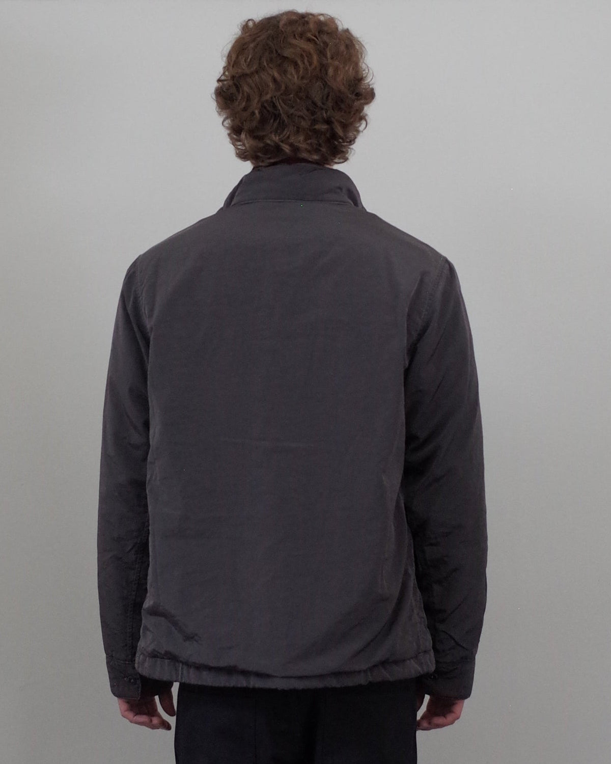 Ranra Epitome Canvas Nylon Padded Overshirt - Grey