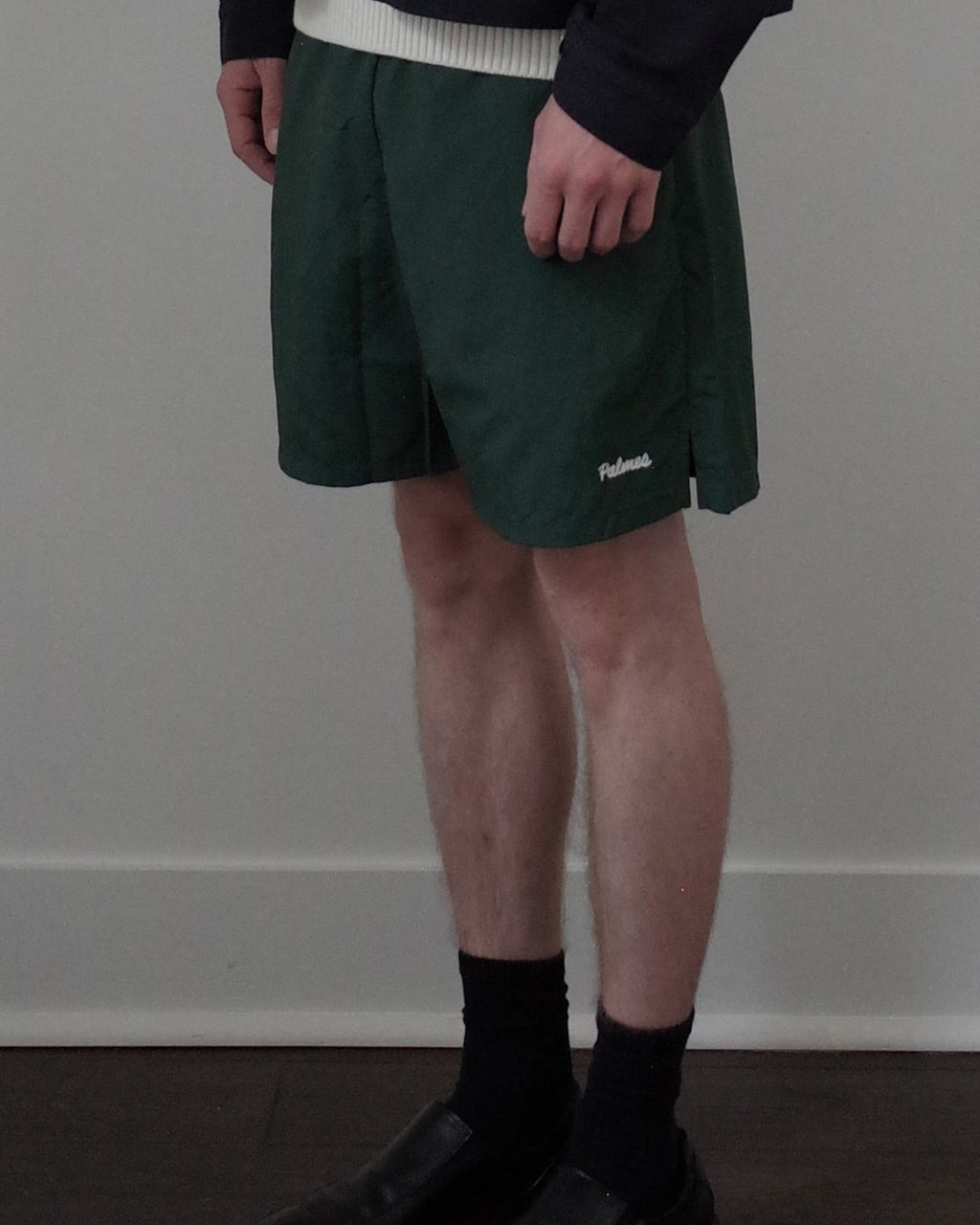 Palmes Logo Tennis Shorts - Green
