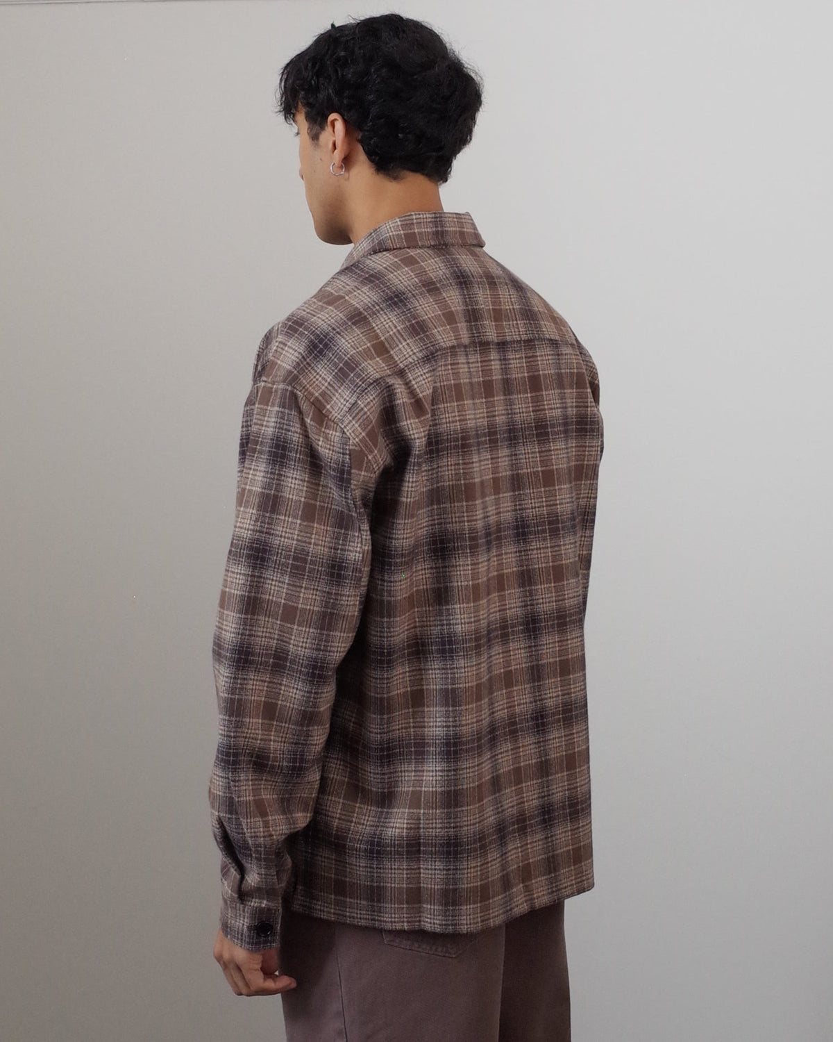 SK Manor Hill Task Shirt Jacket - Brown Plaid