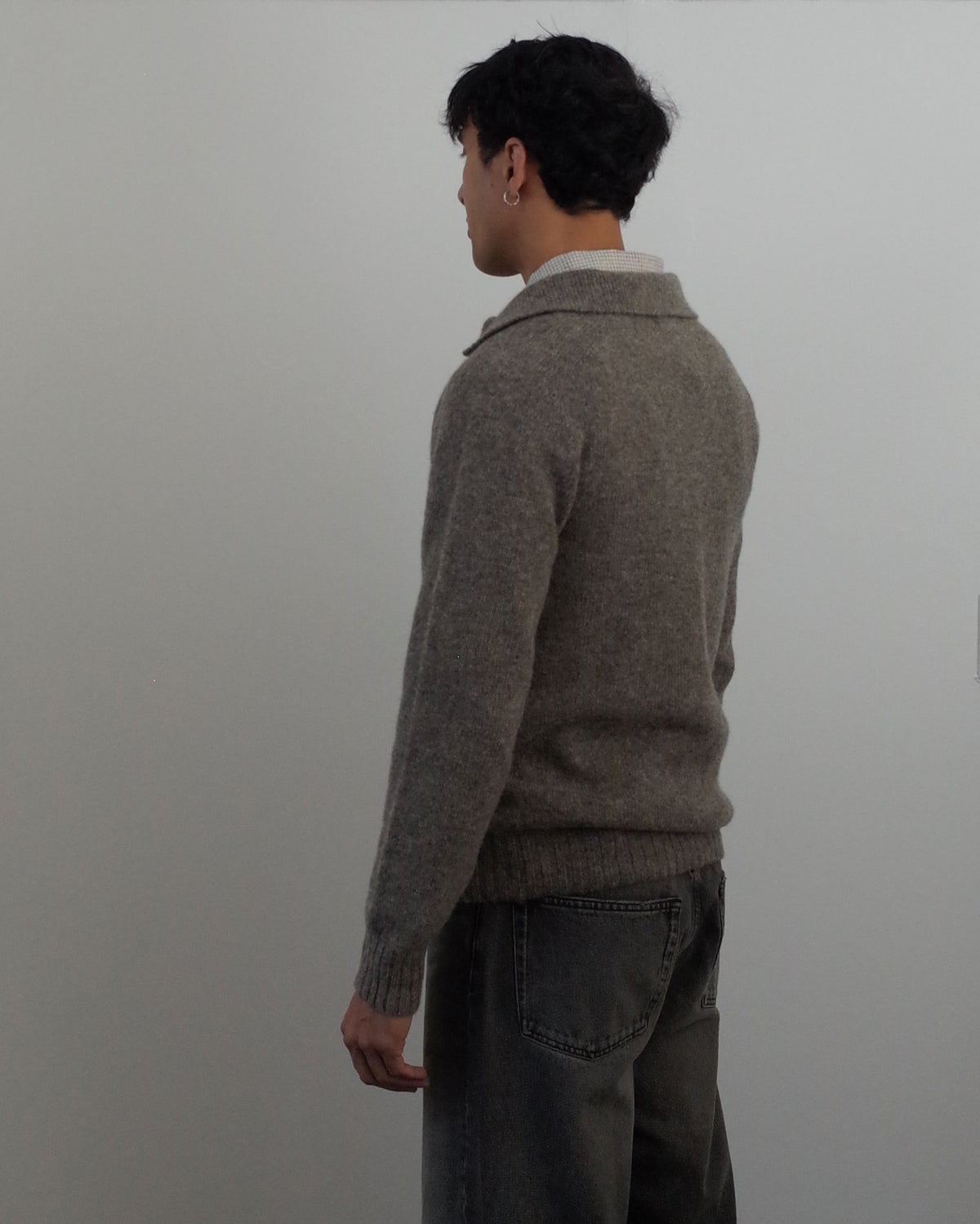 Fields of Necessity Clean Wool Polo - Taupe