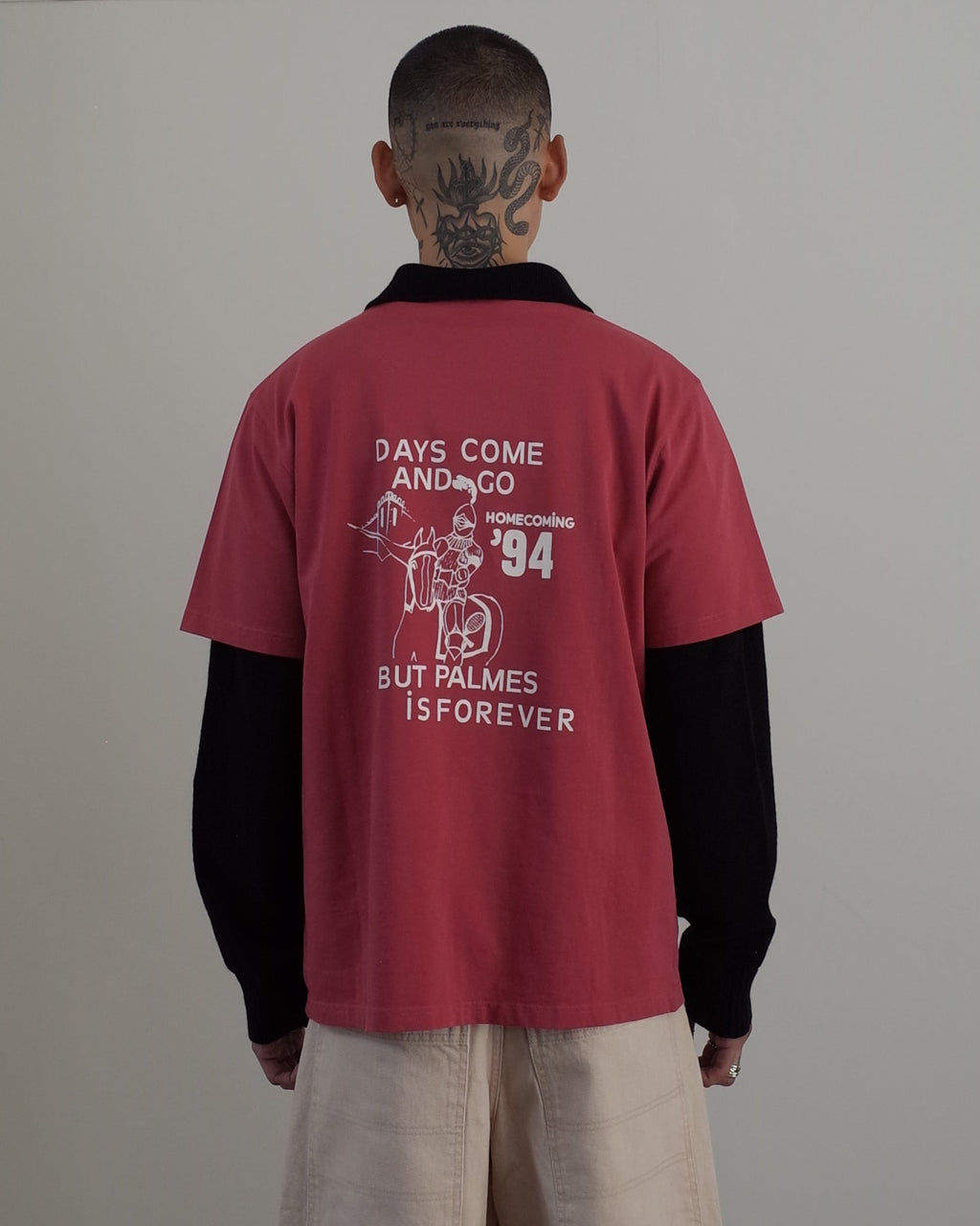 Palmes Forever Pocket Tee - Red