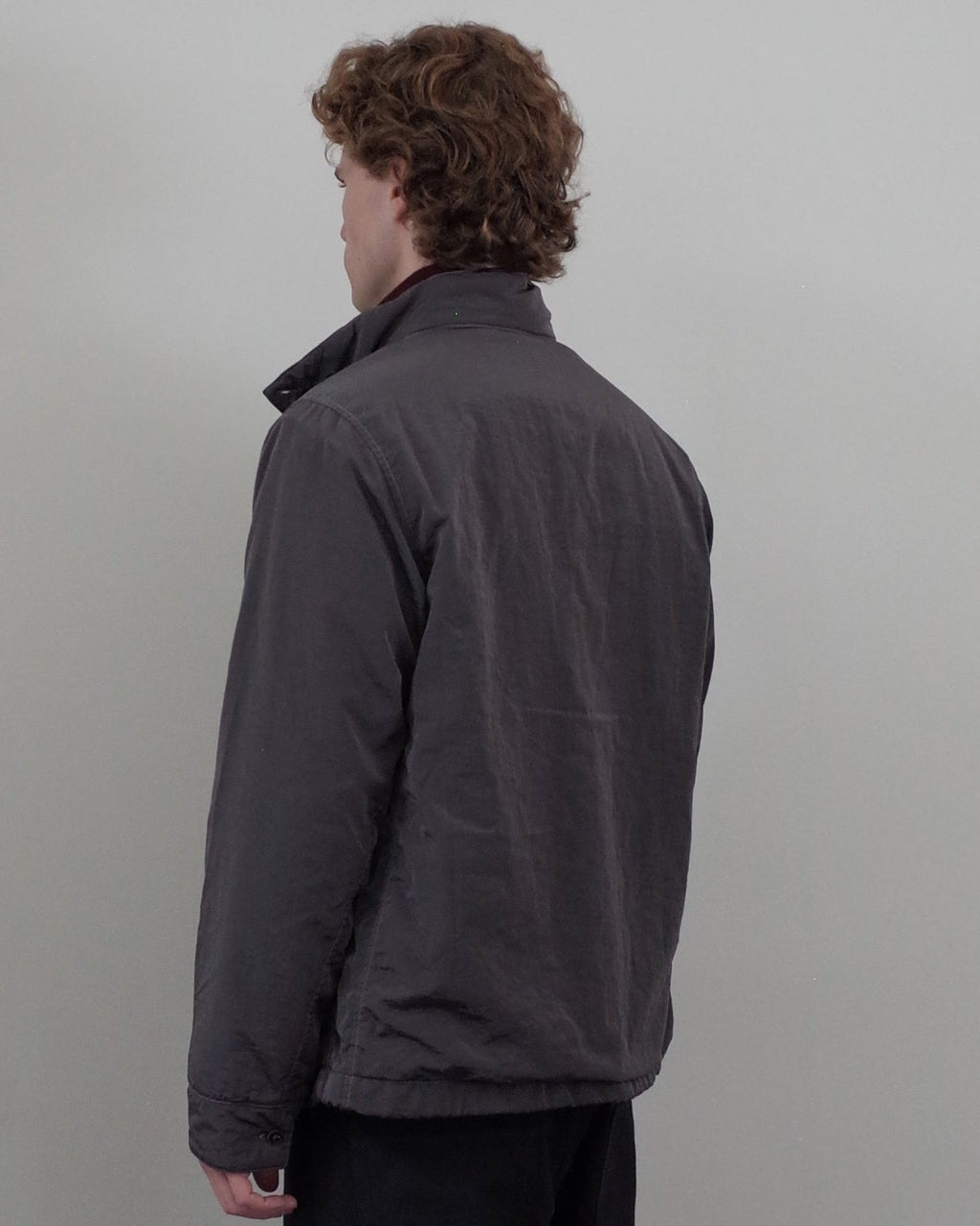 Ranra Epitome Canvas Nylon Padded Overshirt - Grey
