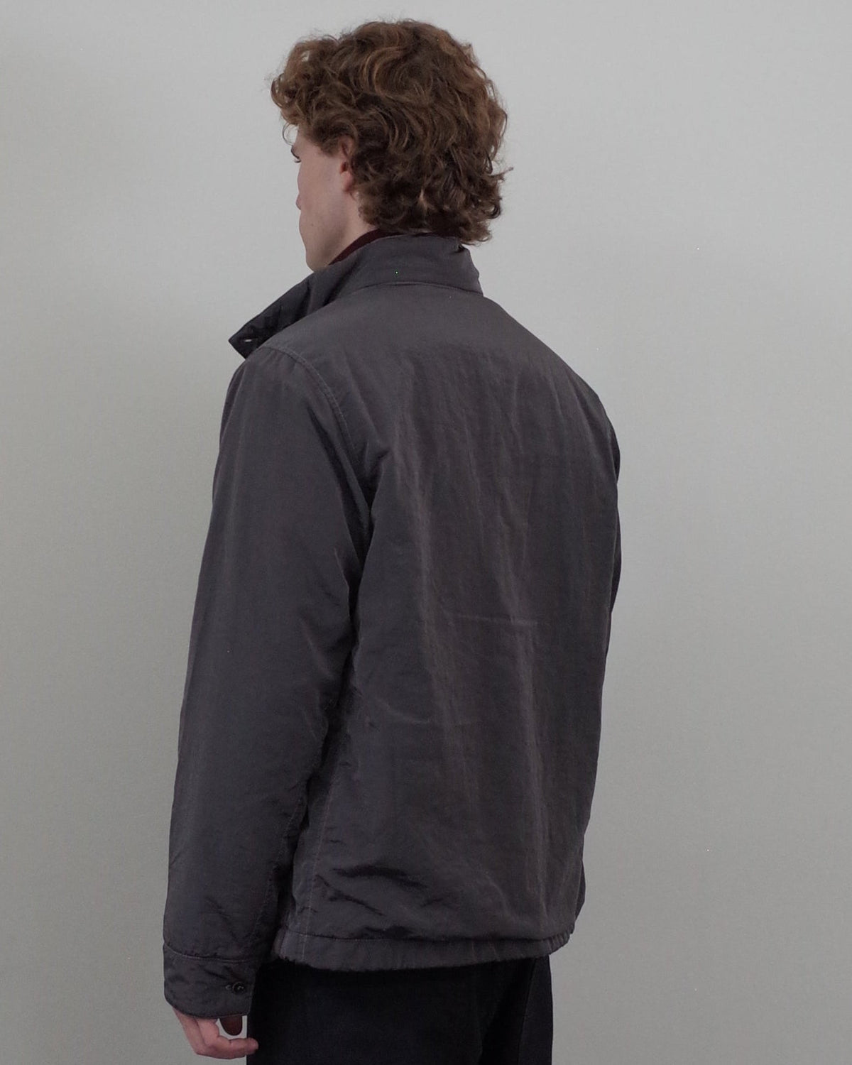 Ranra Epitome Canvas Nylon Padded Overshirt - Grey