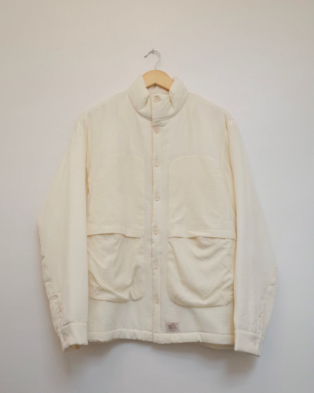 Ranra Epitome Wool Silk Overshirt - Cream
