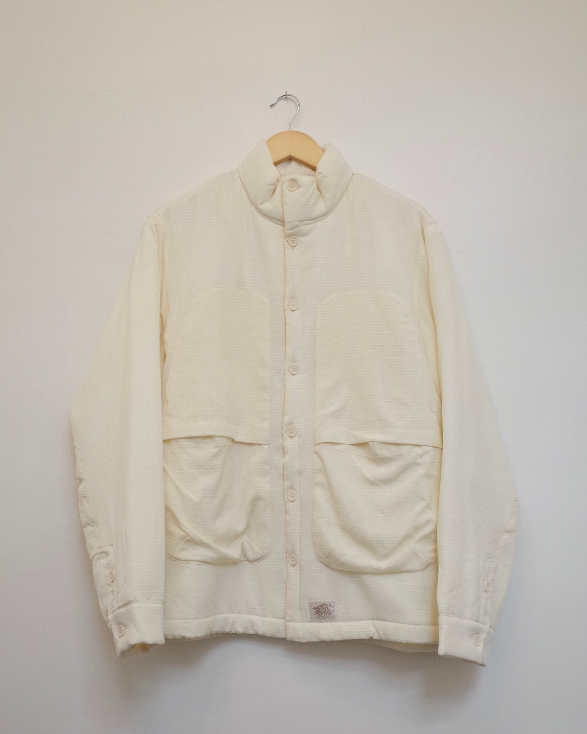 Ranra Epitome Wool Silk Overshirt - Cream