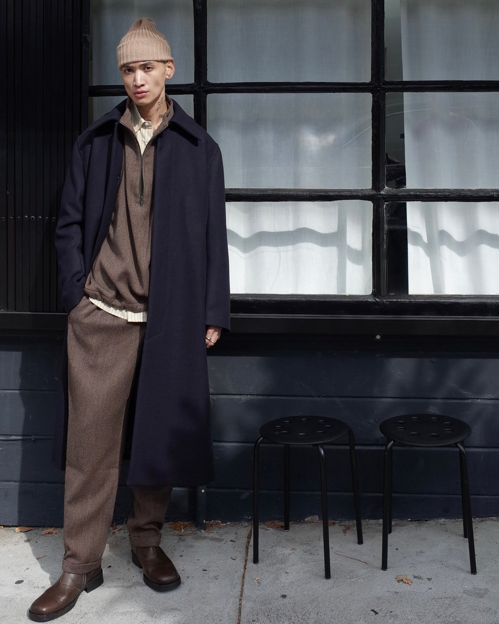 Sunflower Winter Coat - Navy