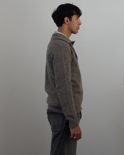 Fields of Necessity Clean Wool Polo - Taupe