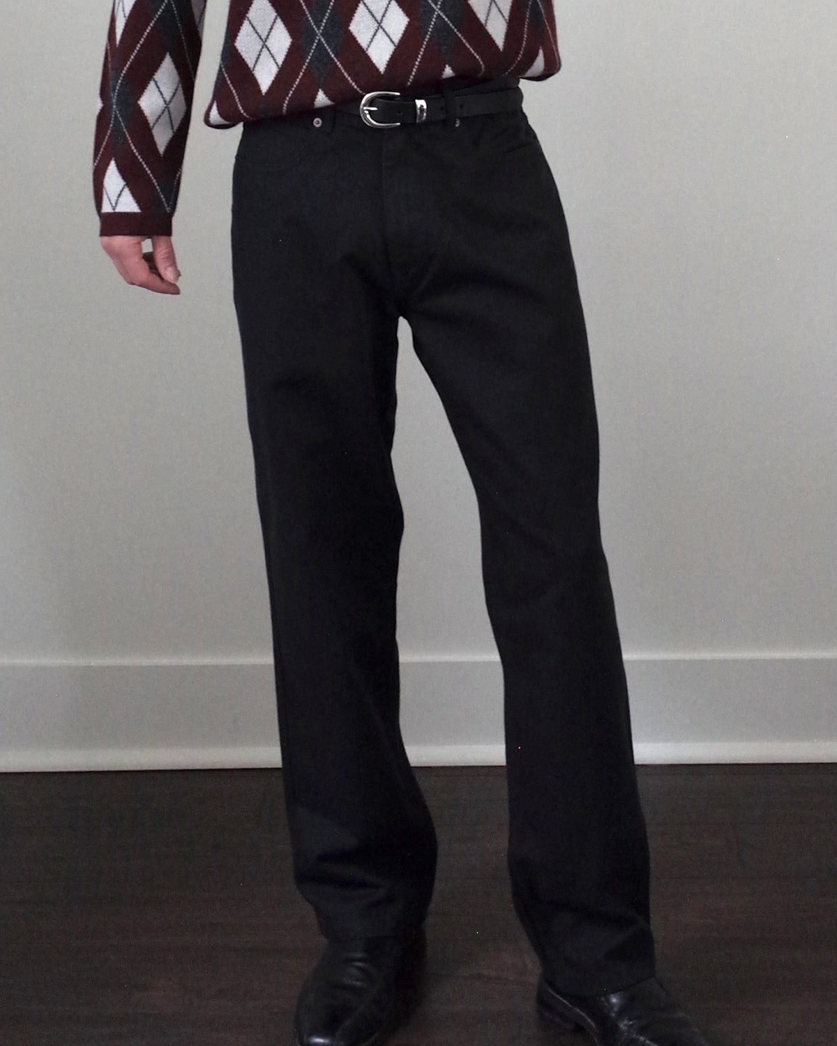 Palmes Coarse Trousers - Black