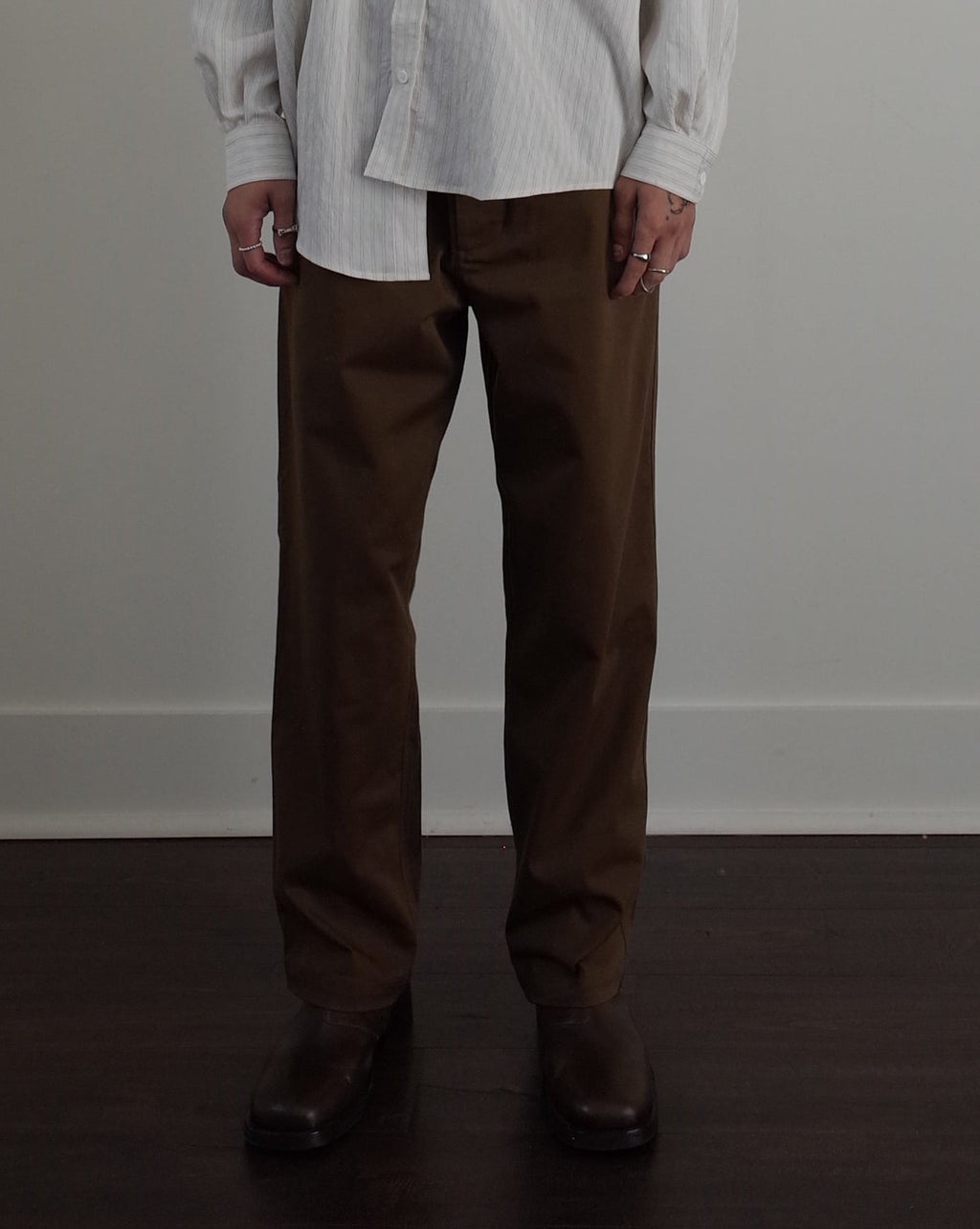 Works and Days Twill PT Pant - Dark Khaki