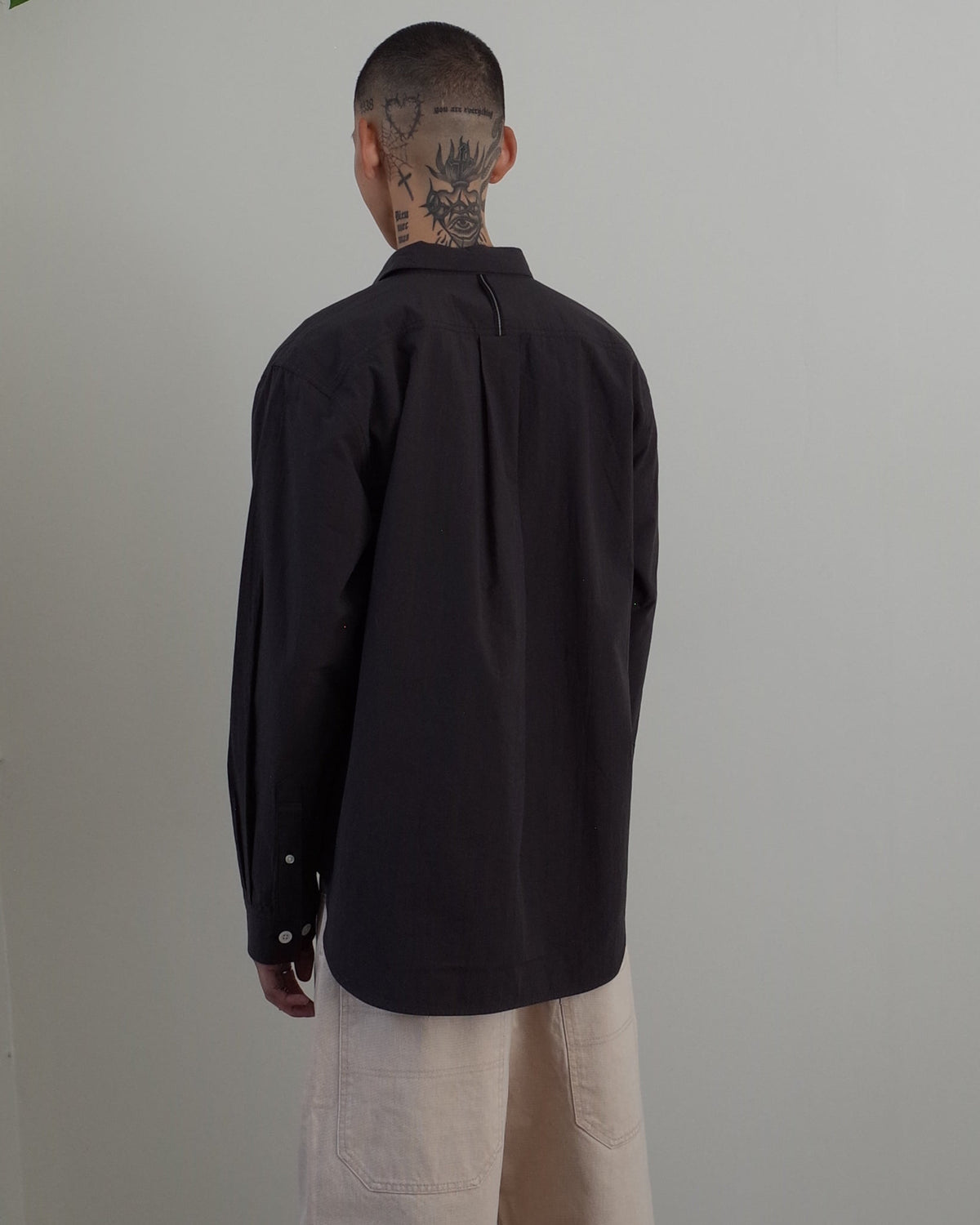 Works and Days Washed Cotton Shirt - Black