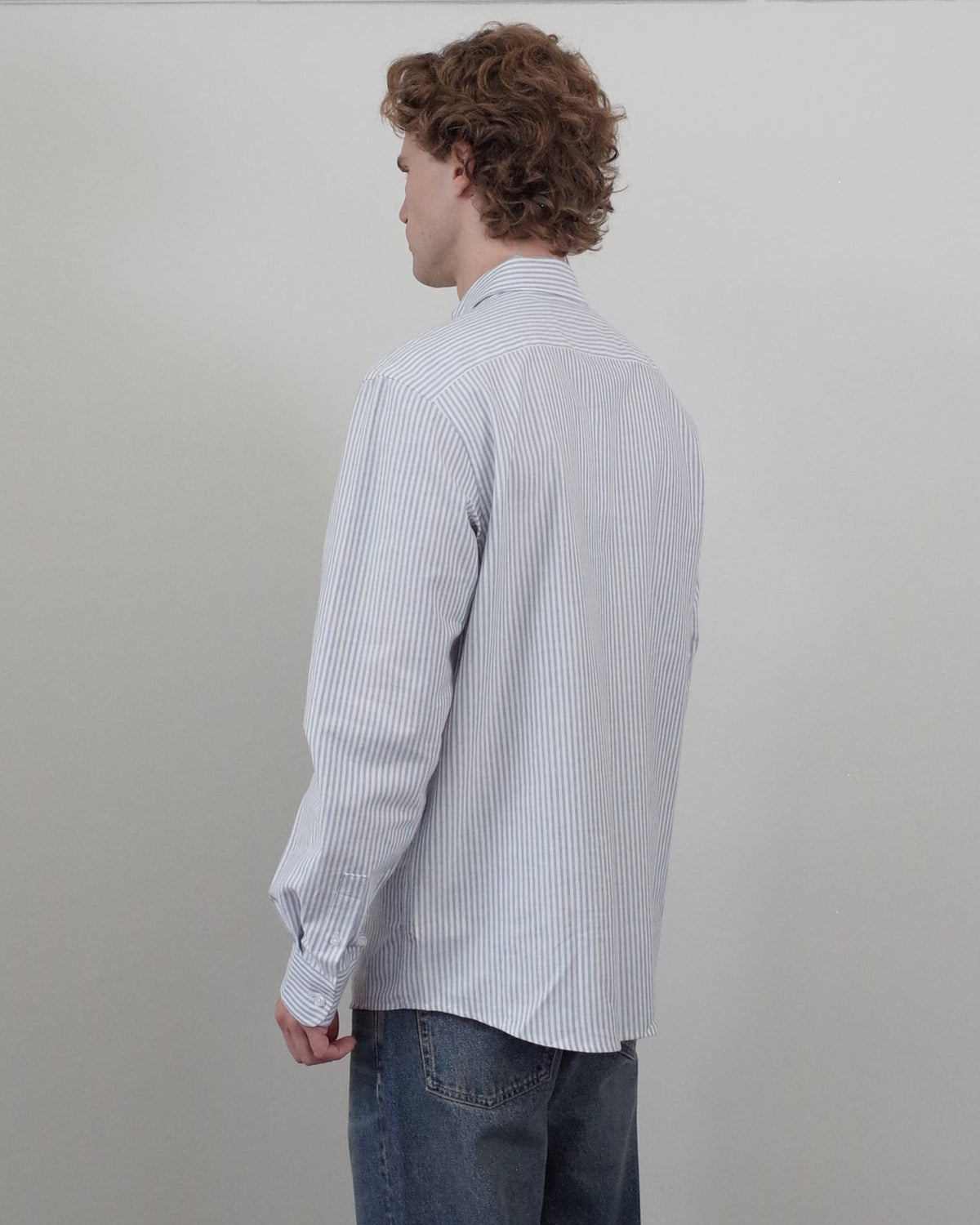Palmes Deuce Oxford Shirt - Light Blue Stripe