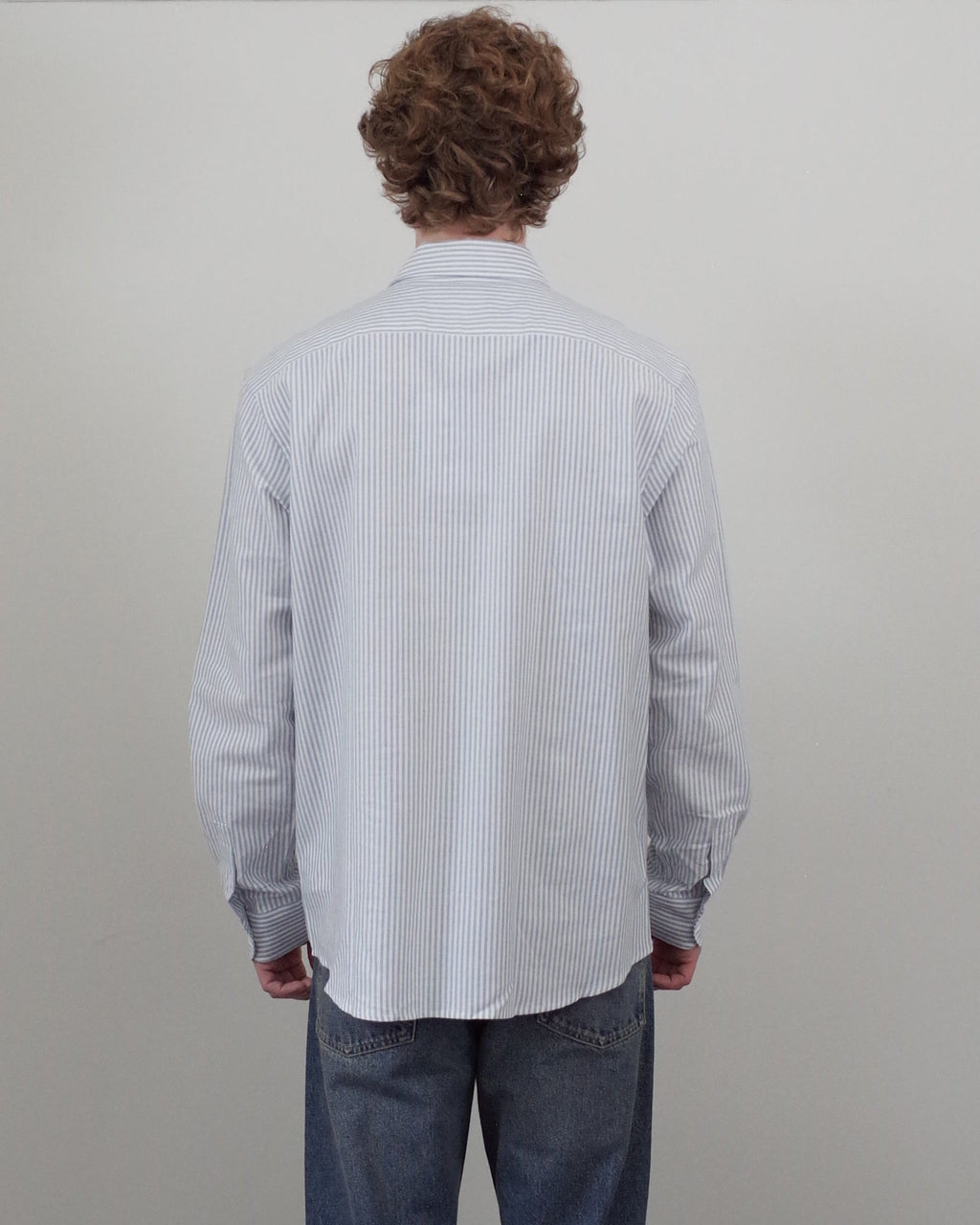 Palmes Deuce Oxford Shirt - Light Blue Stripe