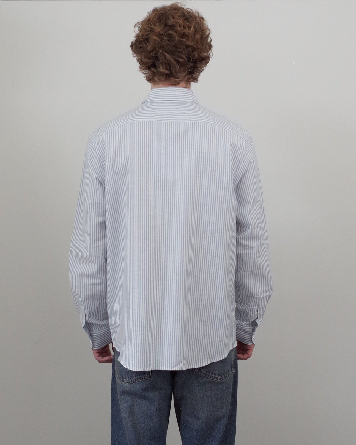 Palmes Deuce Oxford Shirt - Light Blue Stripe