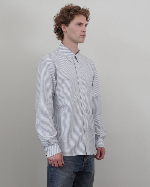 Palmes Deuce Oxford Shirt - Light Blue Stripe