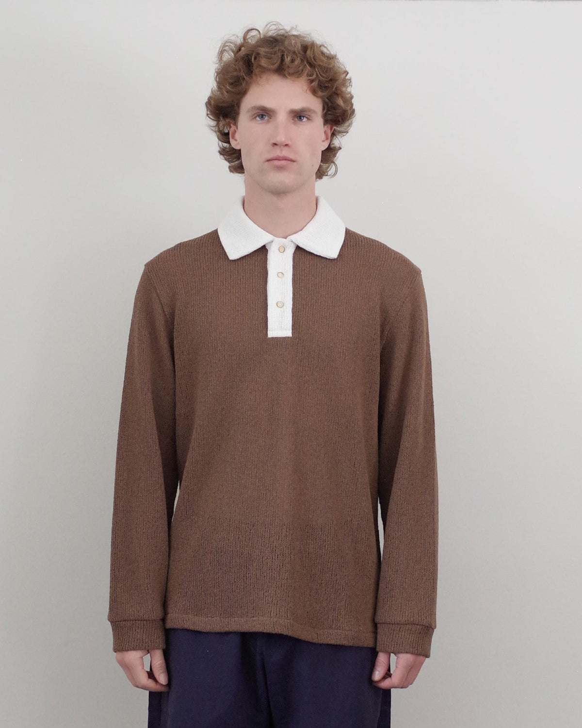 Palmes Knitted Rugby - Brown