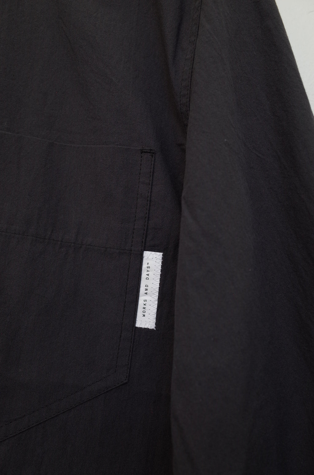 Works and Days Washed Cotton Shirt - Black