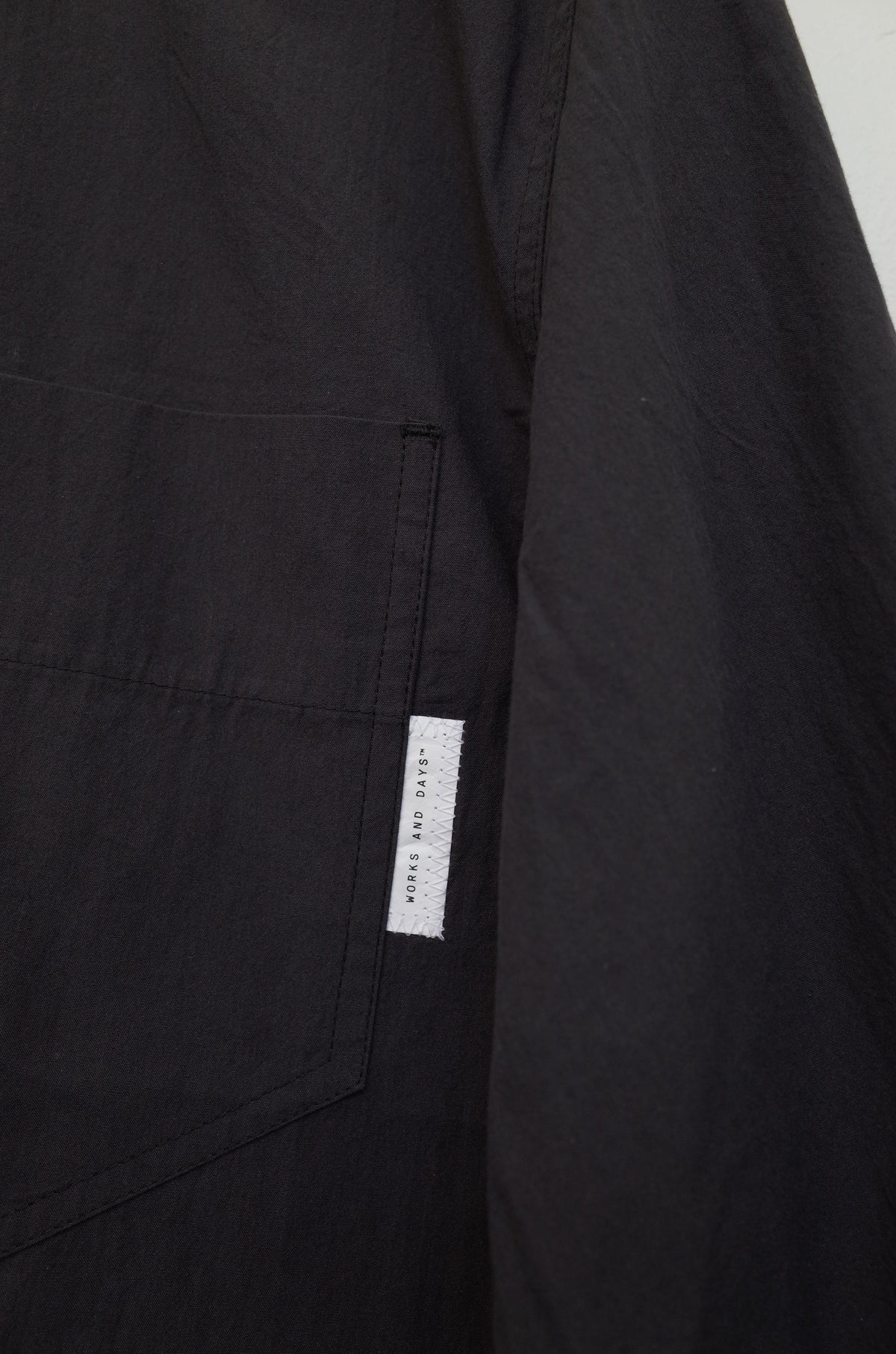 Works and Days Washed Cotton Shirt - Black