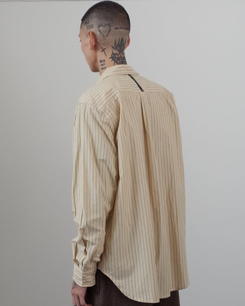 Works and Days Stripe Vintage Shirt - Yellow