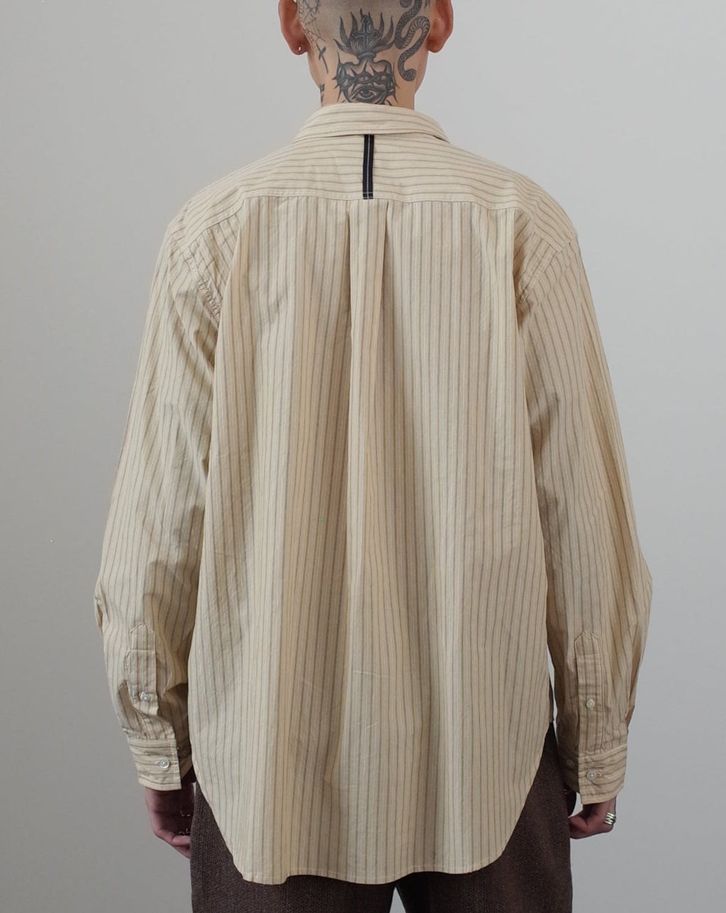 Works and Days Stripe Vintage Shirt - Yellow